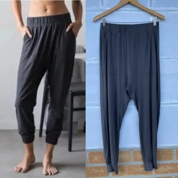 lunya Pants - Lunya Soft Modal Draped Joggers Gray medium